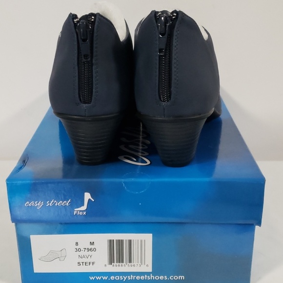 NEW Easy Street STEFF Navy Blue Size 8M - Picture 4 of 5